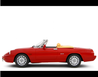 Alfa Romeo Spider 1.6 - 2.0i 1990 ROSSO ALFA Laudoracing 1:18 Resinemodell (Türen, Motorhaube... nicht zu öffnen!)